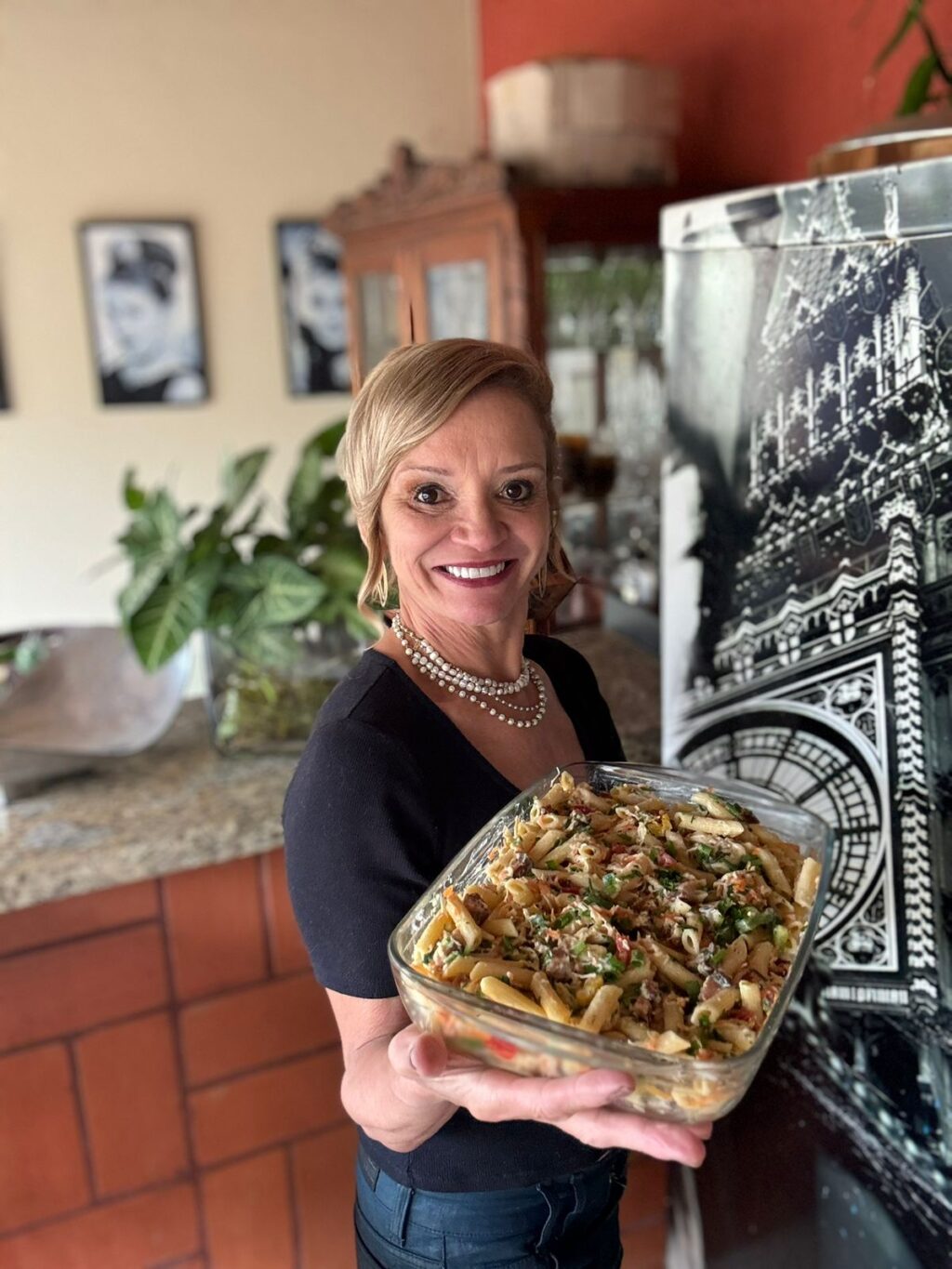 Penne Cremoso de Frango com bacon dourado