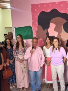 Dr. Karina Veloso, Prefeito Gustavo Mitre, primeira dama Natália Corradi Mitre, Secretária de Desenvolvimento Social, Glácia Santiago