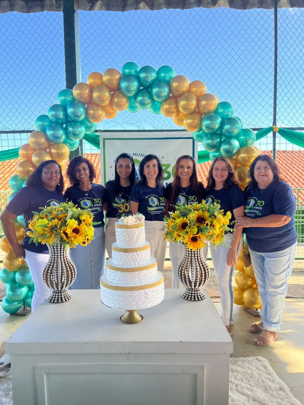 Daniela Freitas, Cláudia Ferreira, Thamires Moreira, Maria Virgínia, Kátia Souza, Tânia Alves e Elaine Bolleli