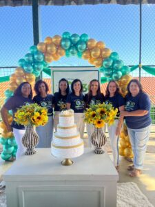 Daniela Freitas, Cláudia Ferreira, Thamires Moreira, Maria Virgínia, Kátia Souza, Tânia Alves e Elaine Bolleli