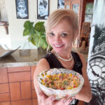 Salada mexicana cremosa de milho